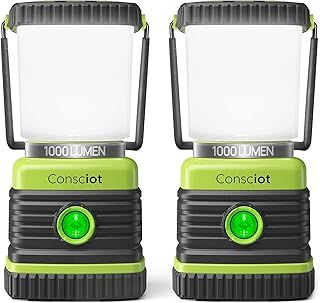 Consciot LED Camping Lantern 2-Pack – Double the Light, Zero Hassle